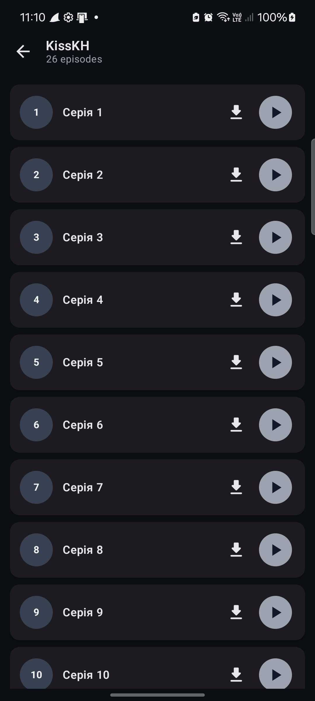 Episodes