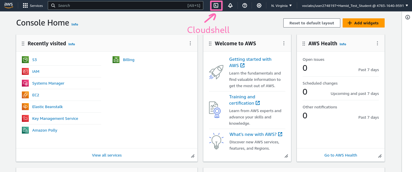 AWS CloudShell icon