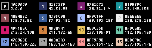 pyxel palette