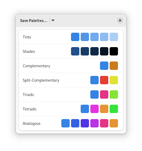 Generate Color Palettes