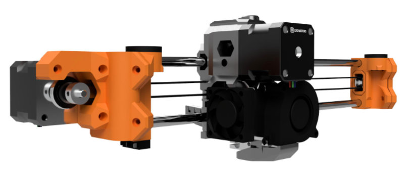 Bear extruder and X axis