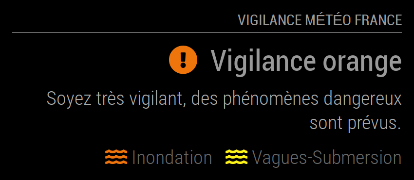 MMM-VigilanceMeteoFrance Screenshot #2