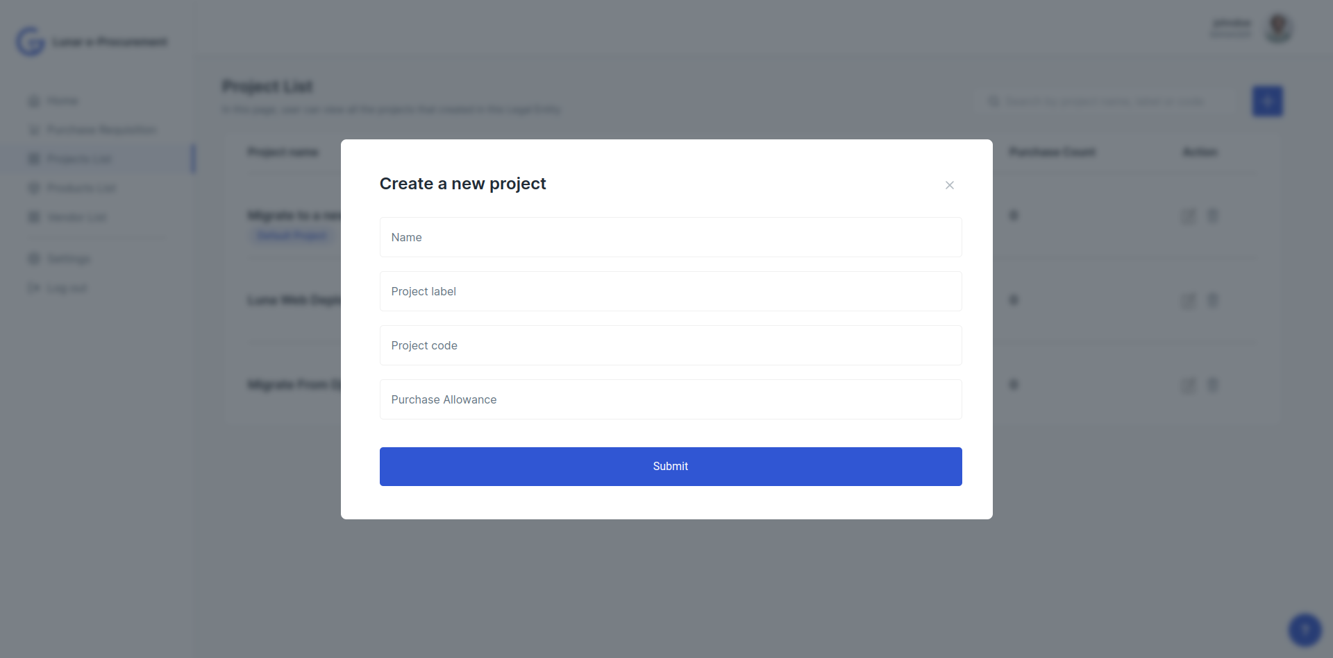 GitHub - greyyT/luna-eprocurement-system: A fullstack company web app ...