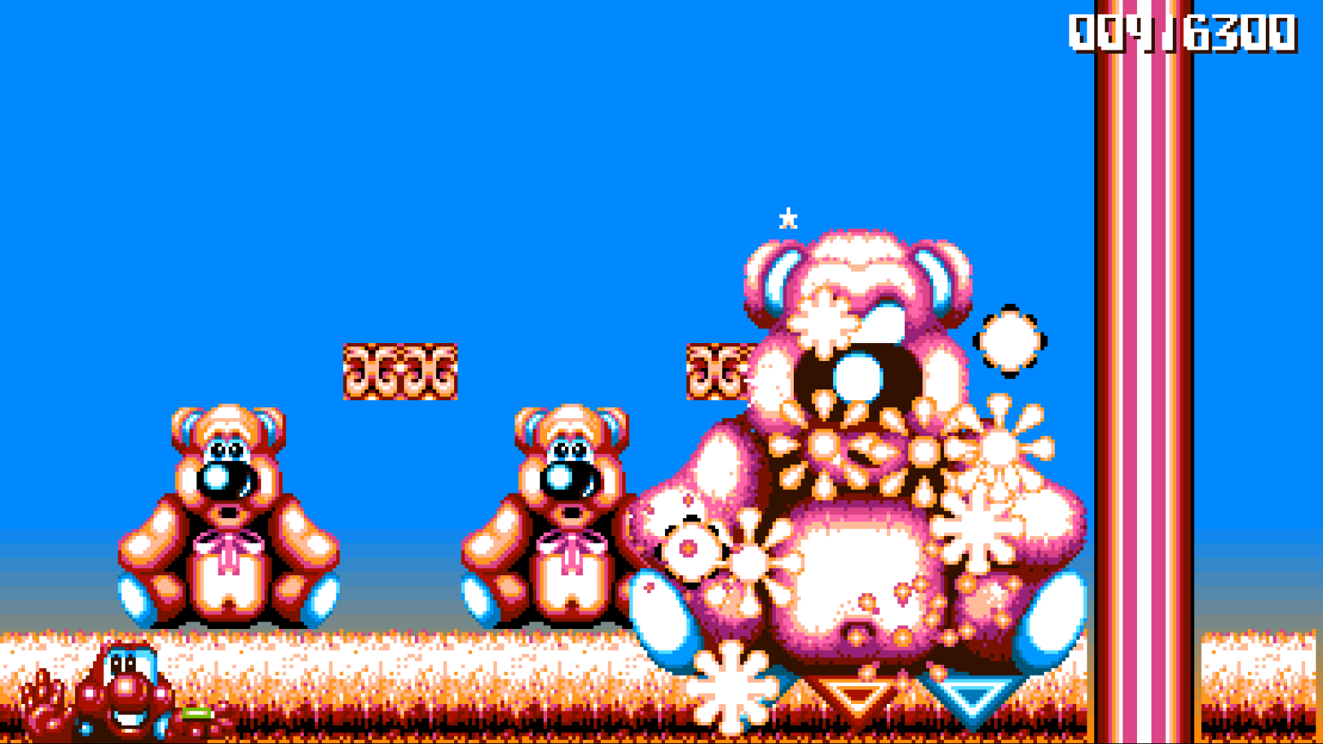 The teddy bear boss explodes