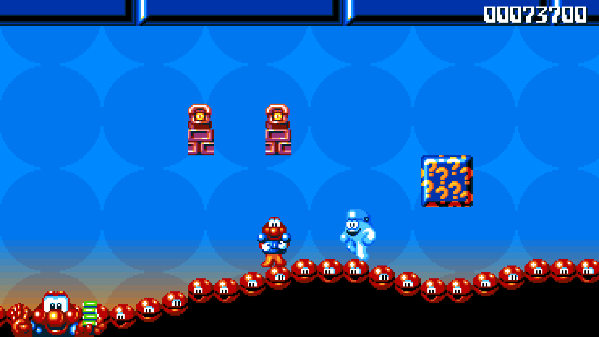 Robocod in the toy factory, in widescreen