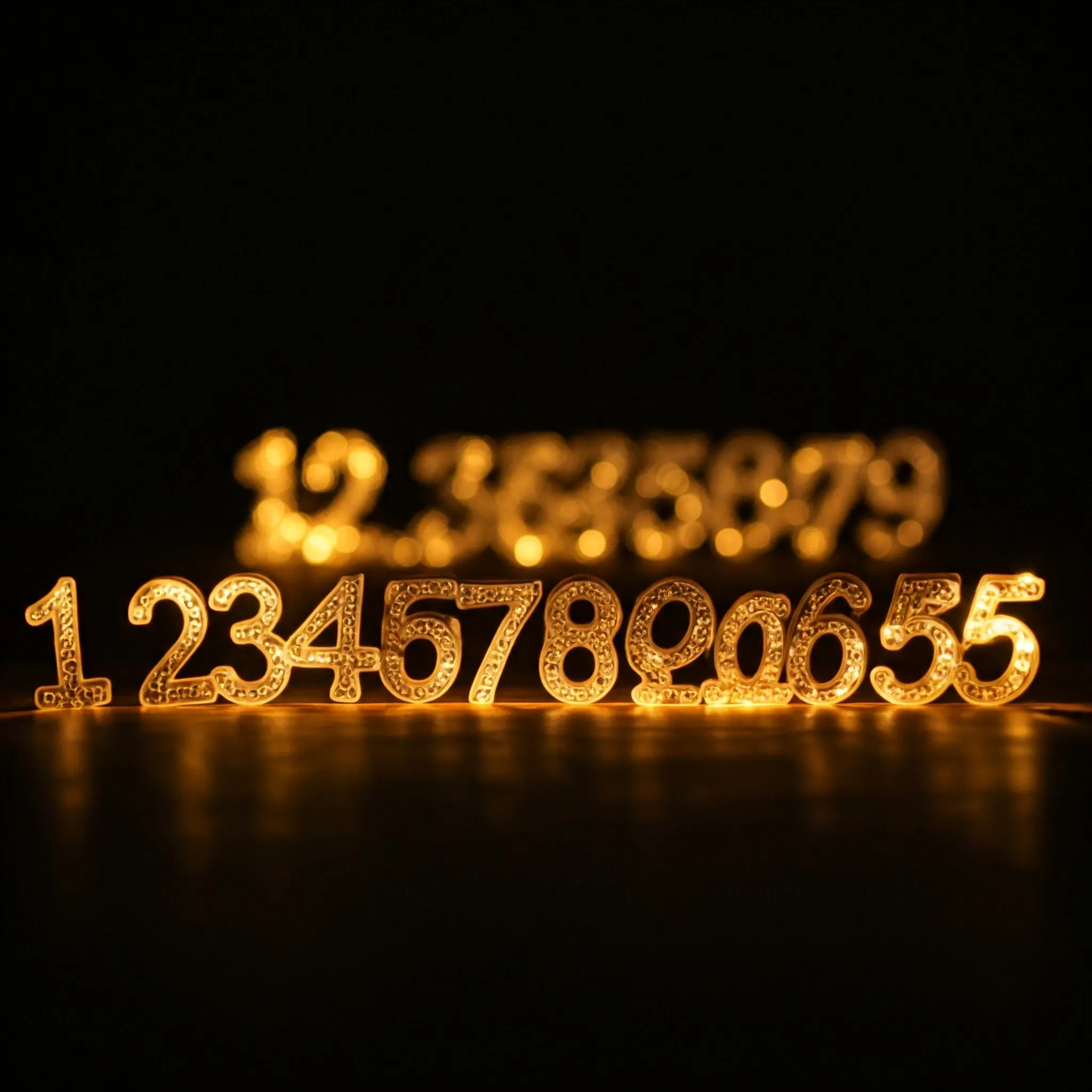 A series of numbers gently connecting to form the longest increasing subsequence, glowing brightly along the way.