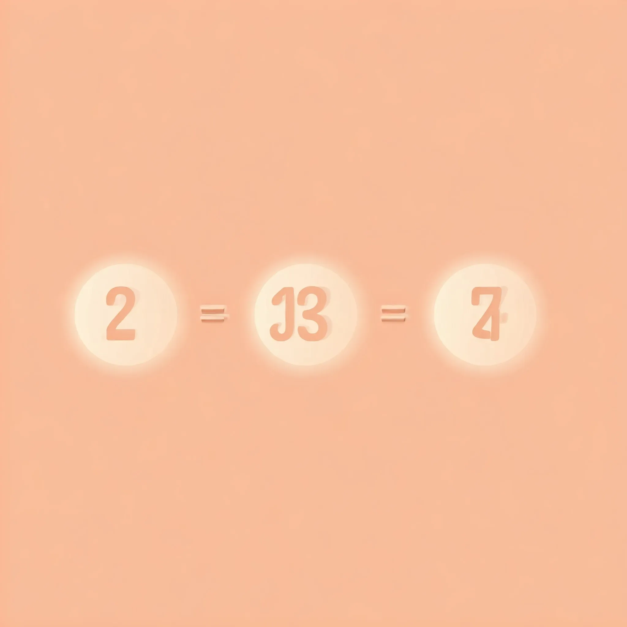 A sequence of quadruples where each valid sum is softly highlighted to show the results.