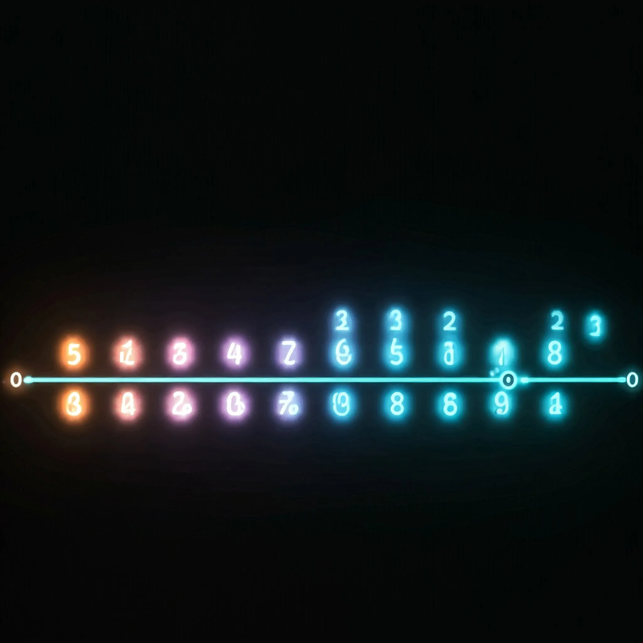 A sequence where the contiguous subarrays that sum to zero are softly highlighted, glowing as they are identified.