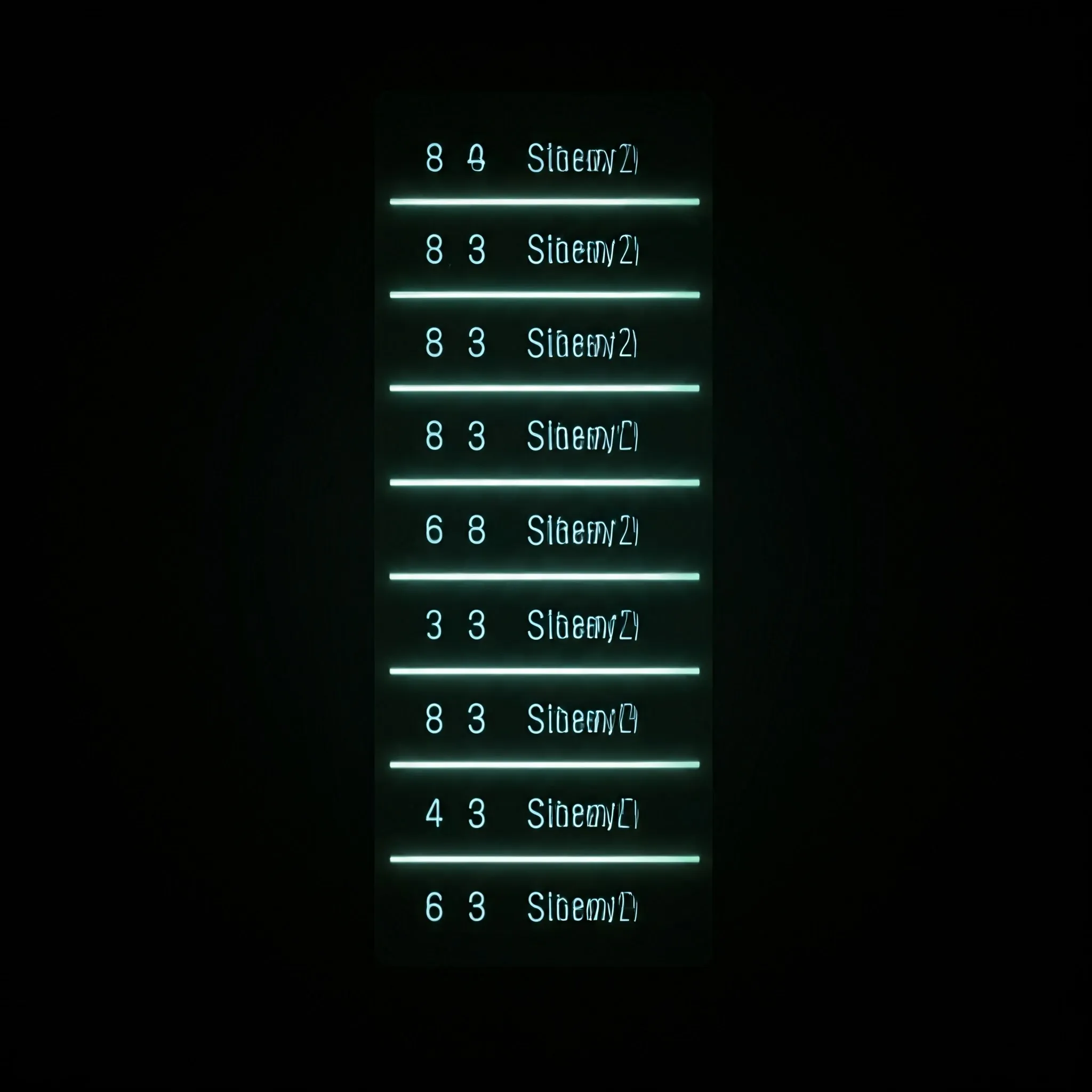 A sorted array where binary search is applied, each step softly glowing to highlight the search process.