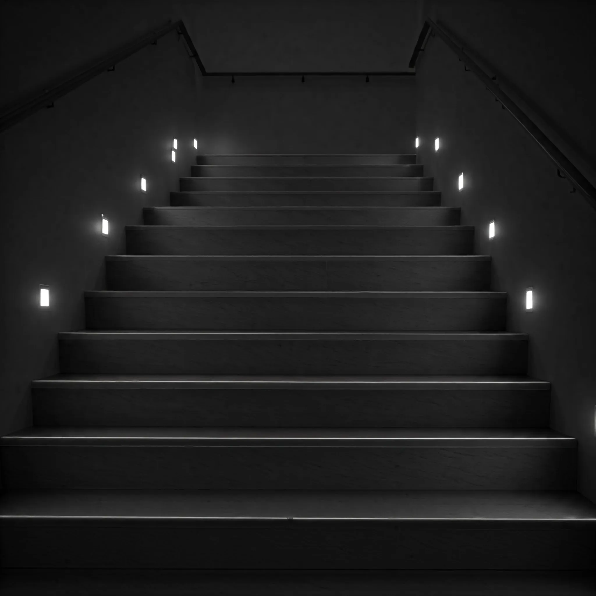 A staircase where the minimum cost to climb is calculated, with each step glowing softly as it is taken.