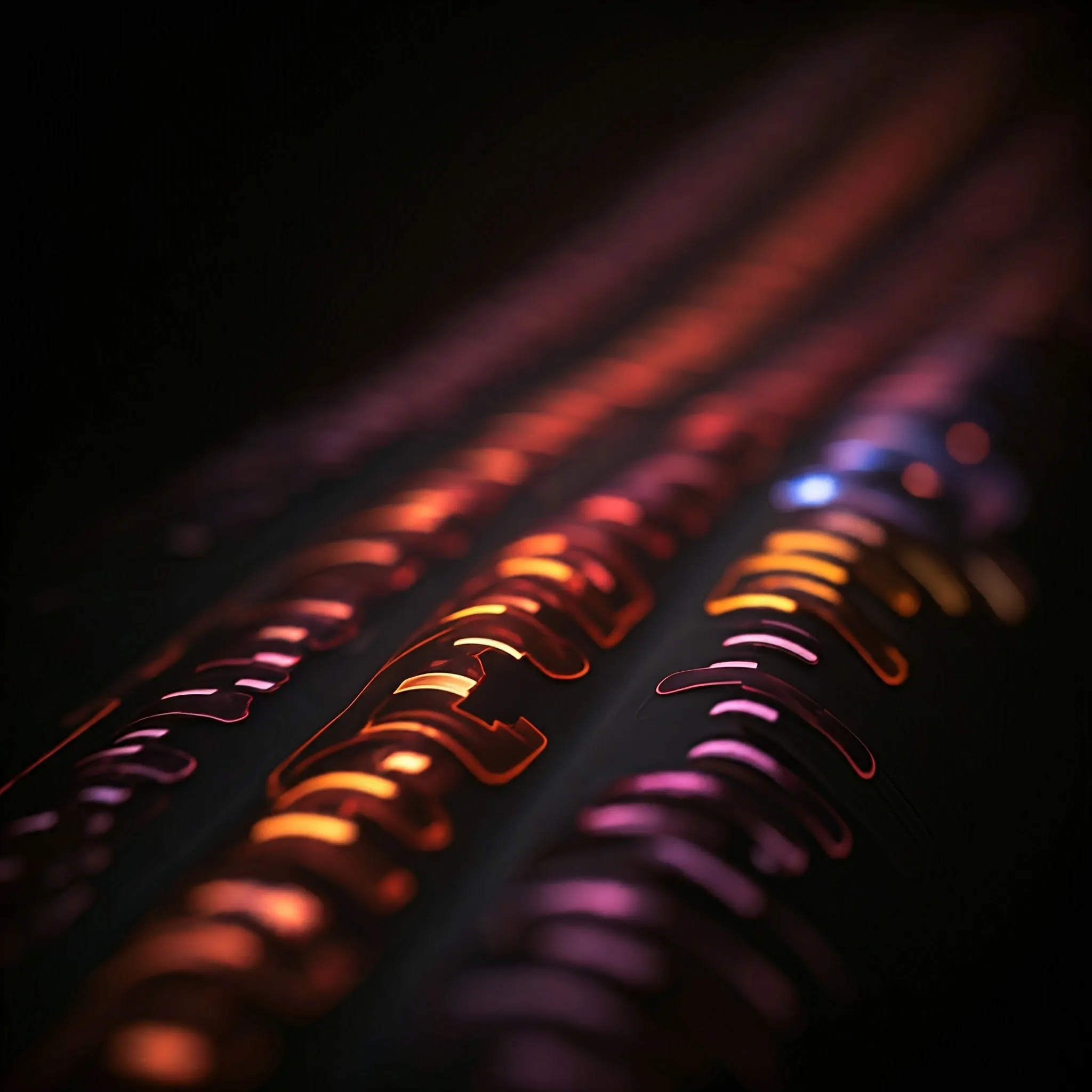 A sequence where matching subsequences are counted, with each match glowing softly as it is found.