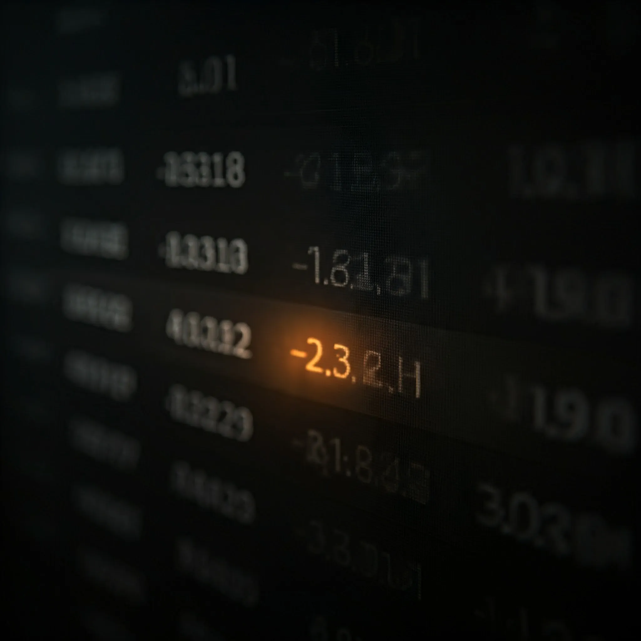 A set of averages where the largest sum is calculated, glowing softly as the sum is found.