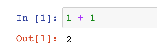 Sample Jupyter Notebook cell execution