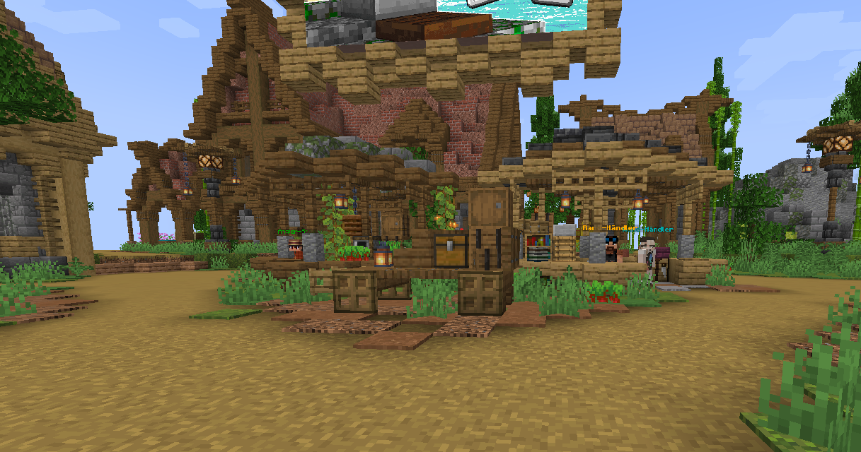 Der NPC-Bereich am Spawn