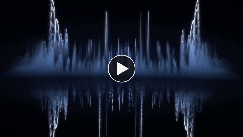 An agent builds an audio-reactive scene from an empty project.