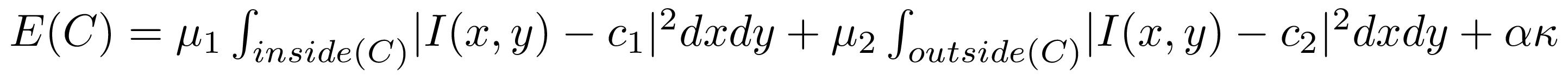 Chan-Vese equation