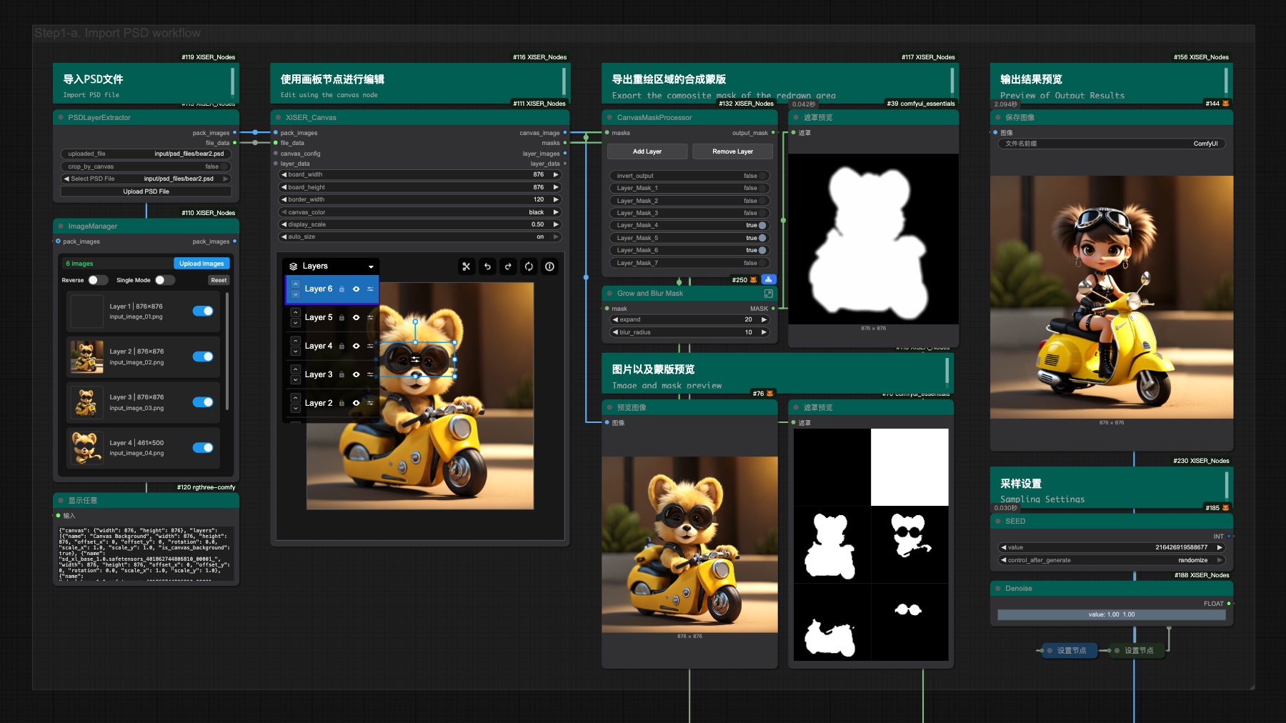 XIS_Canvas PSD Import Workflow