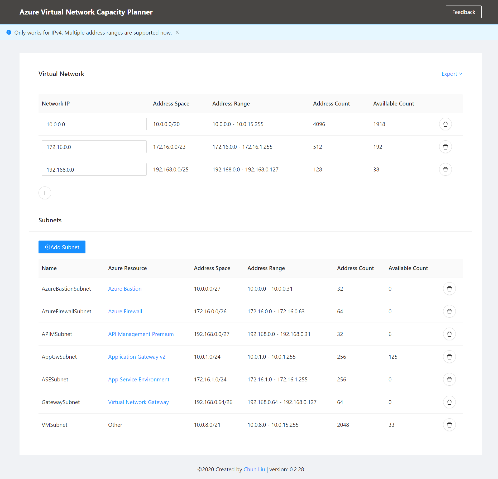 Vnet Planner