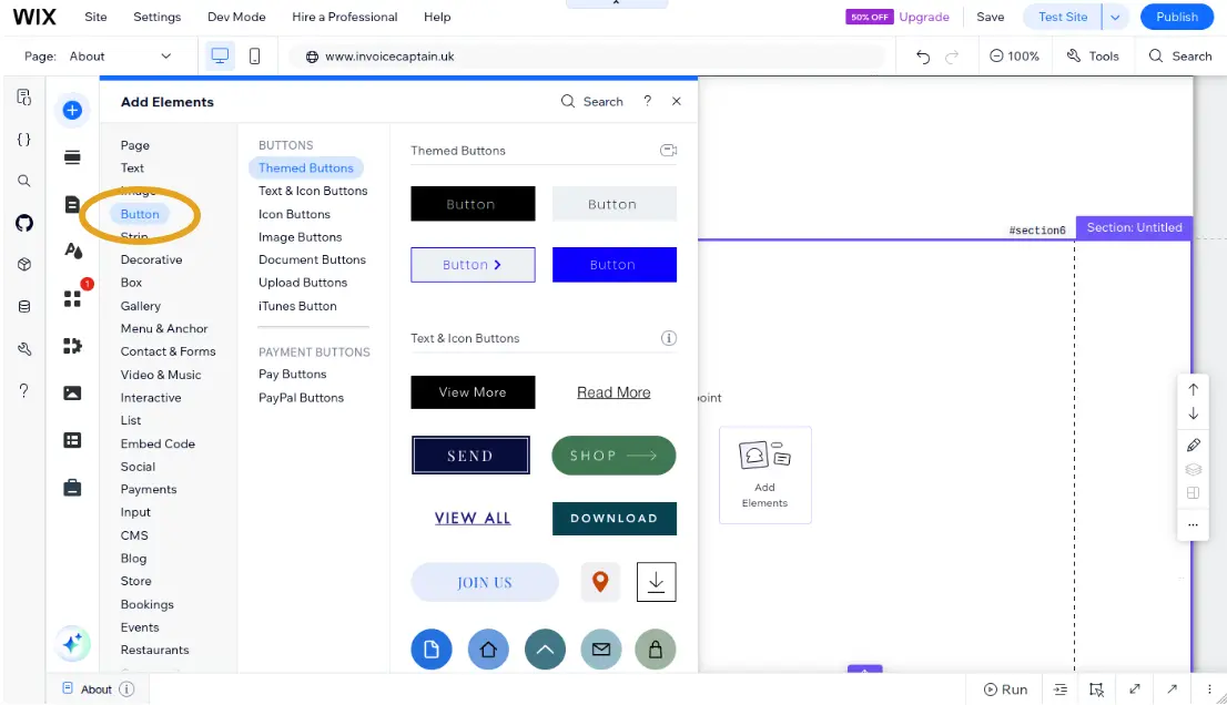 Choosing a button style