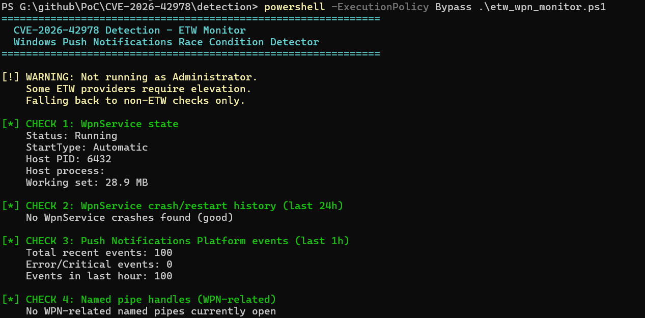 ETW monitor output