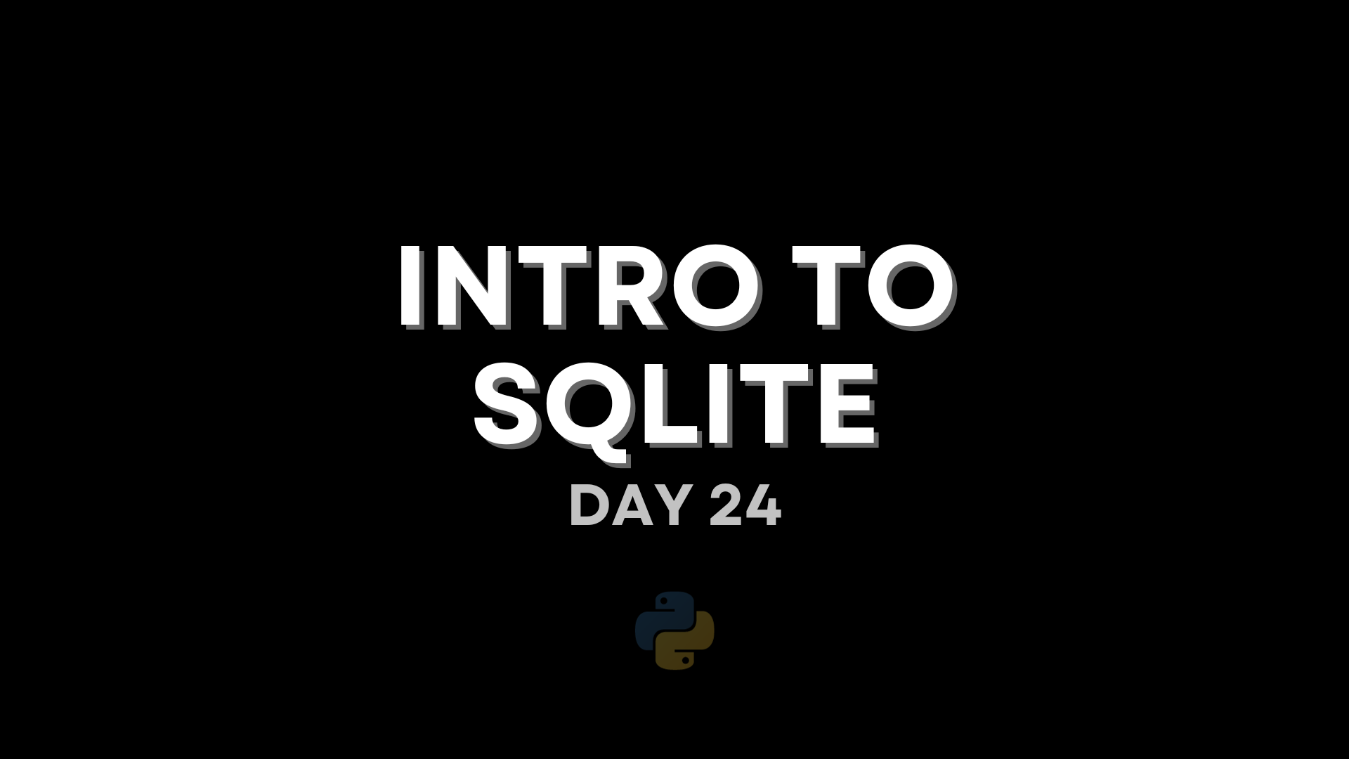 Introduction to SQLite