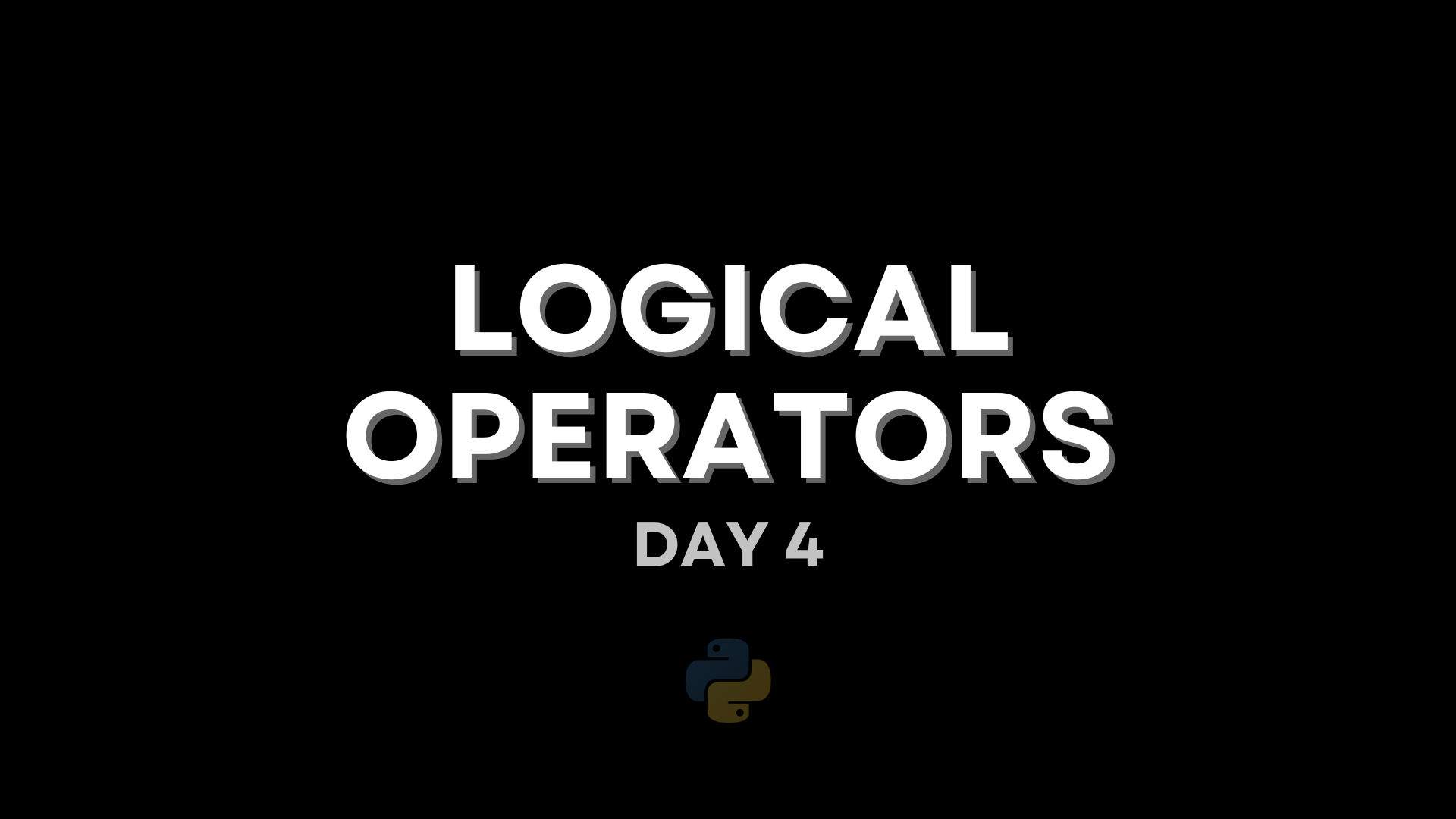 Logical Operators