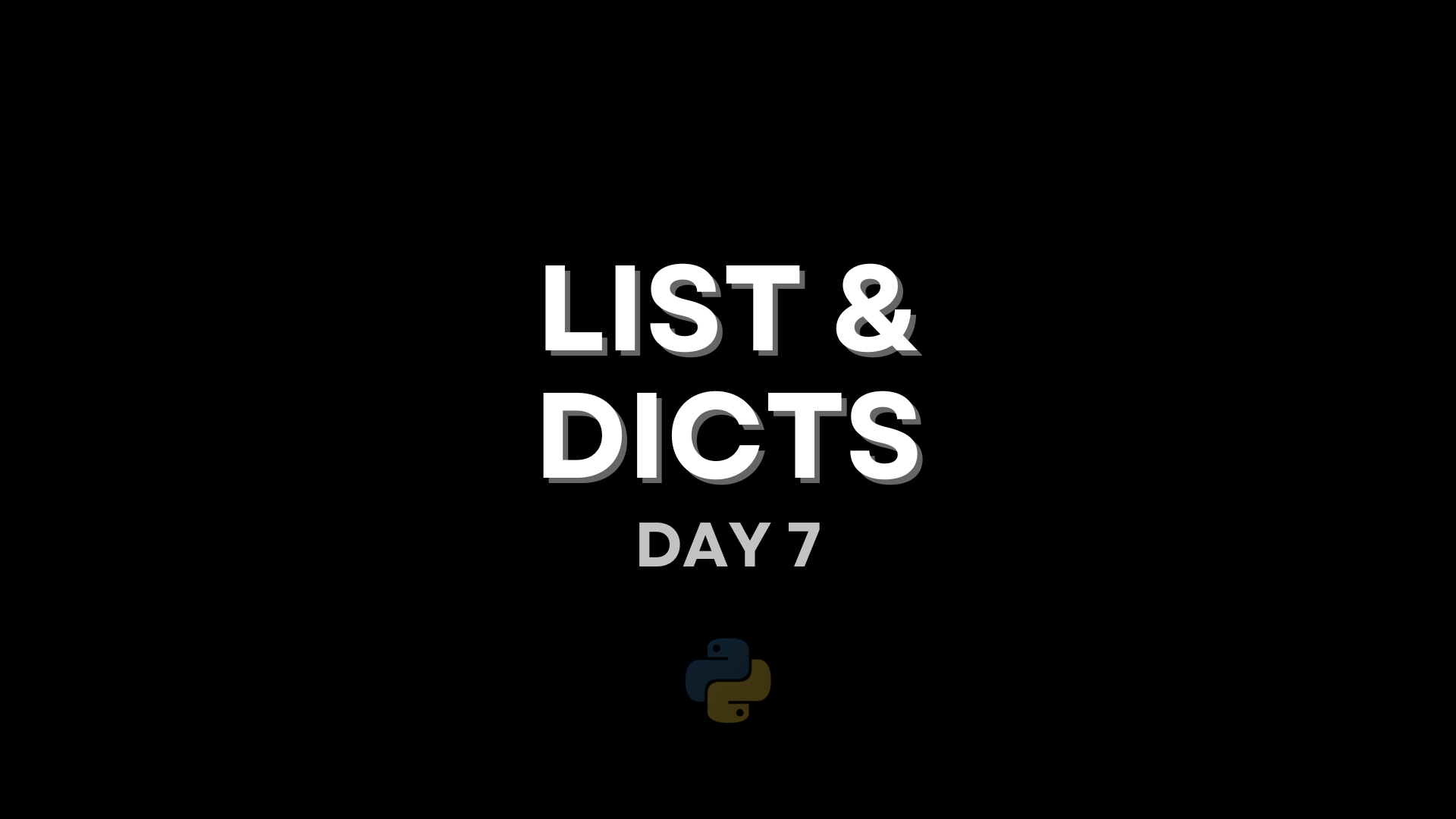 Lists and Dicts (MINI PROJECT)