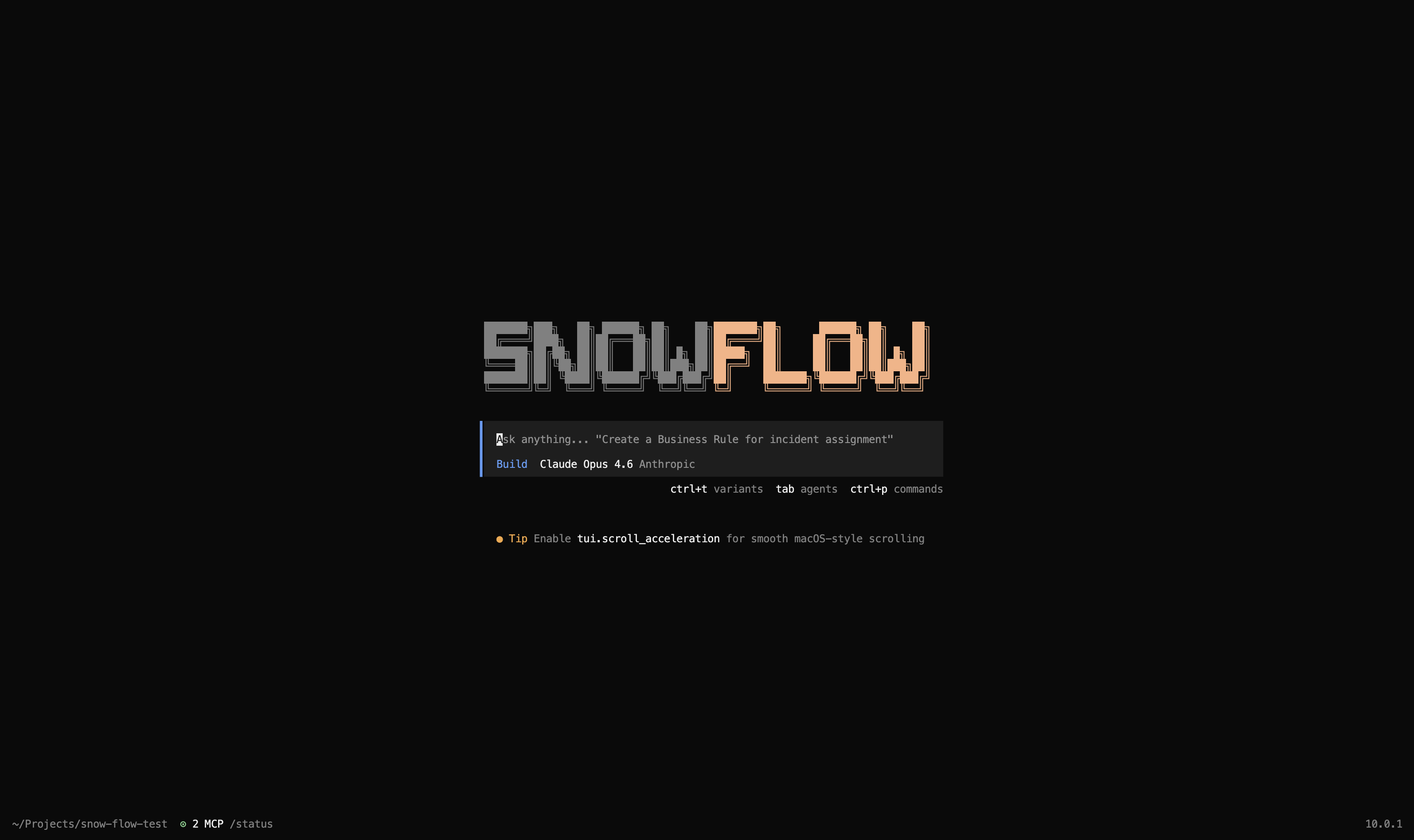 Snow-Flow Terminal UI