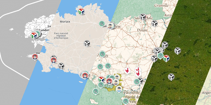 Carte des FabLabs & Tiers-Lieux de Bretagne — Guillaume Rouan