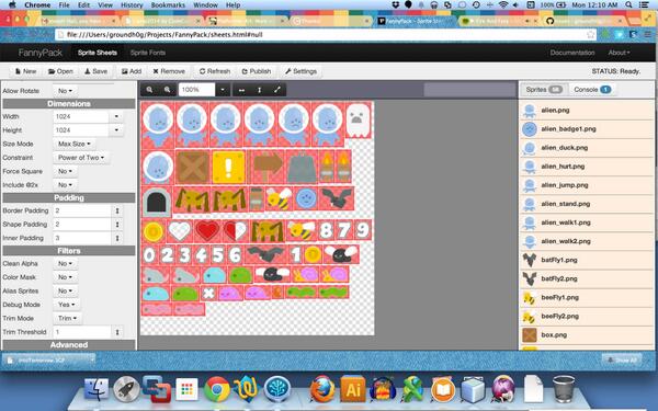 The sprite packer tool