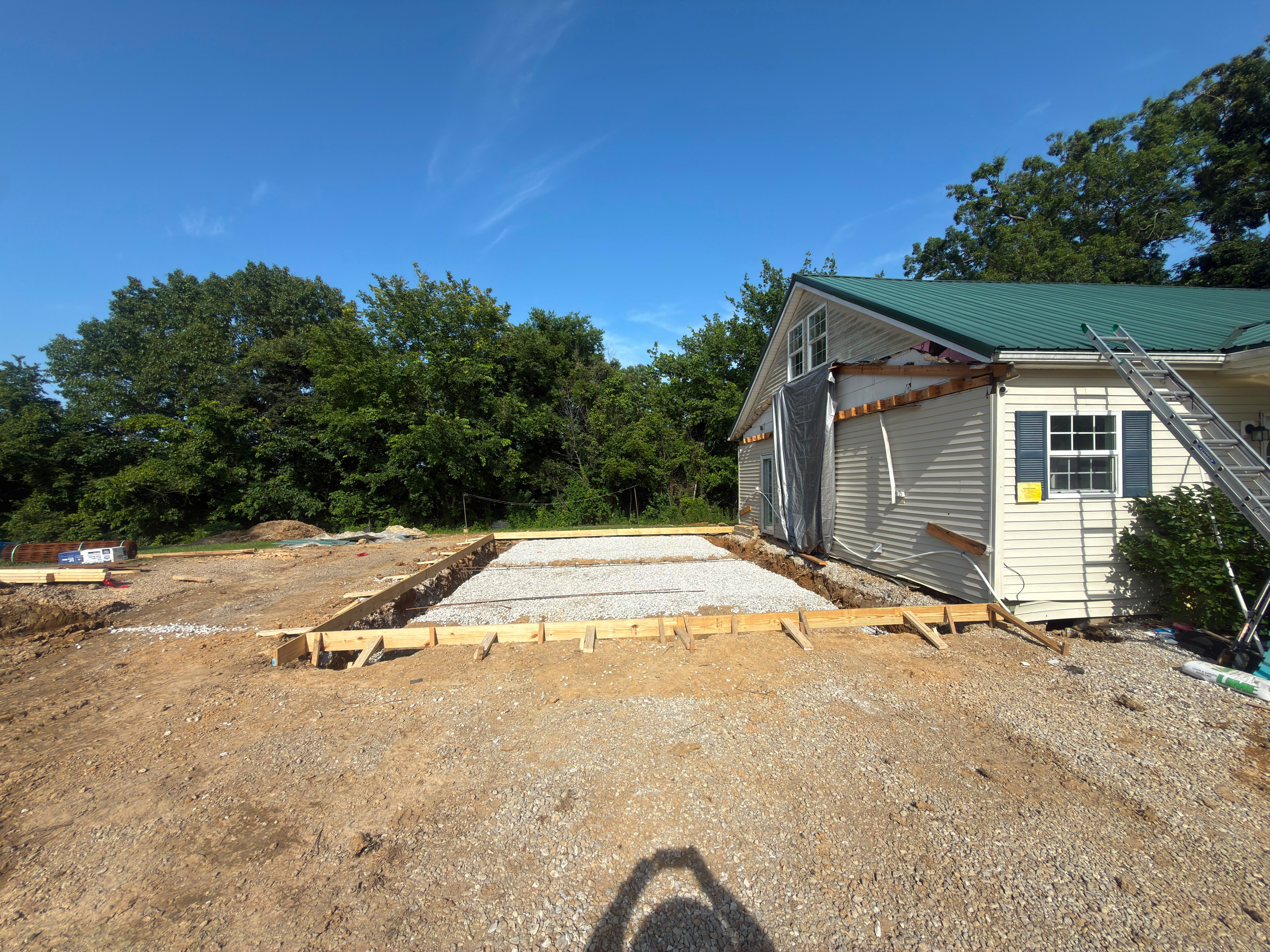 Slab form & gravel base — MG Concrete LLC
