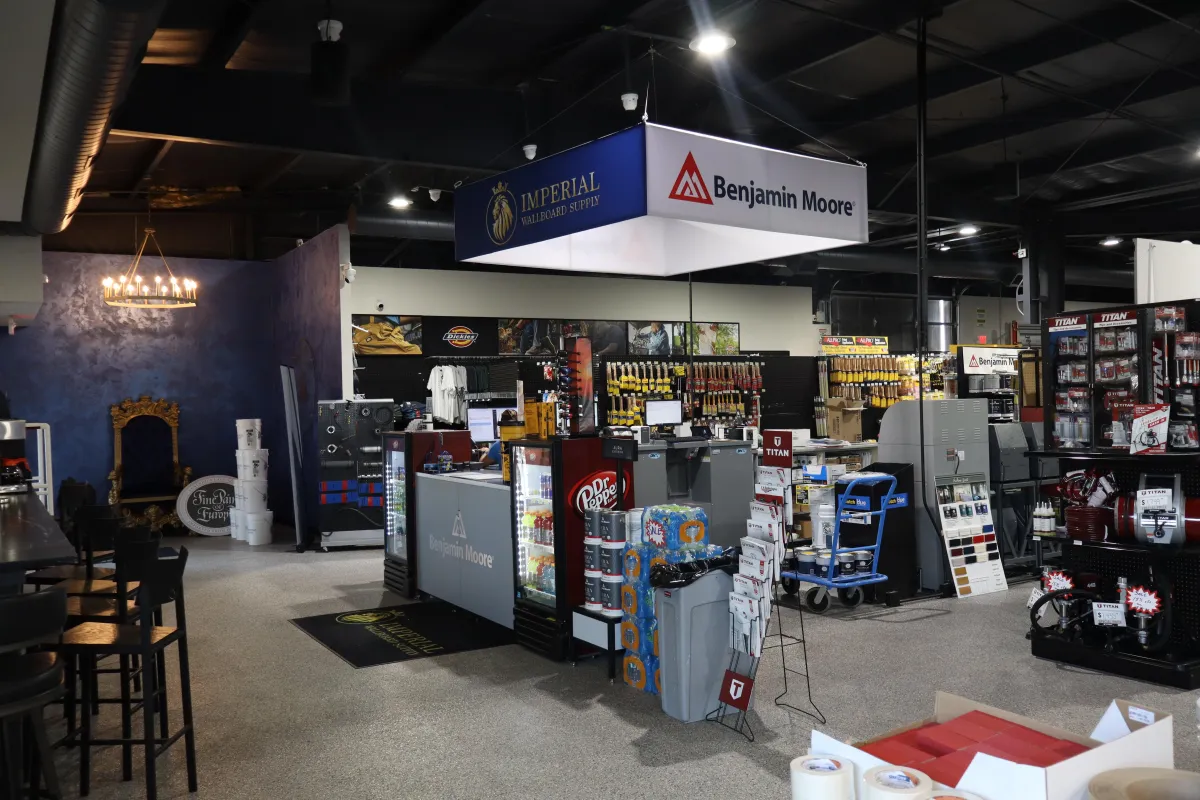 Imperial Wallboard Supply showroom in Houston, TX