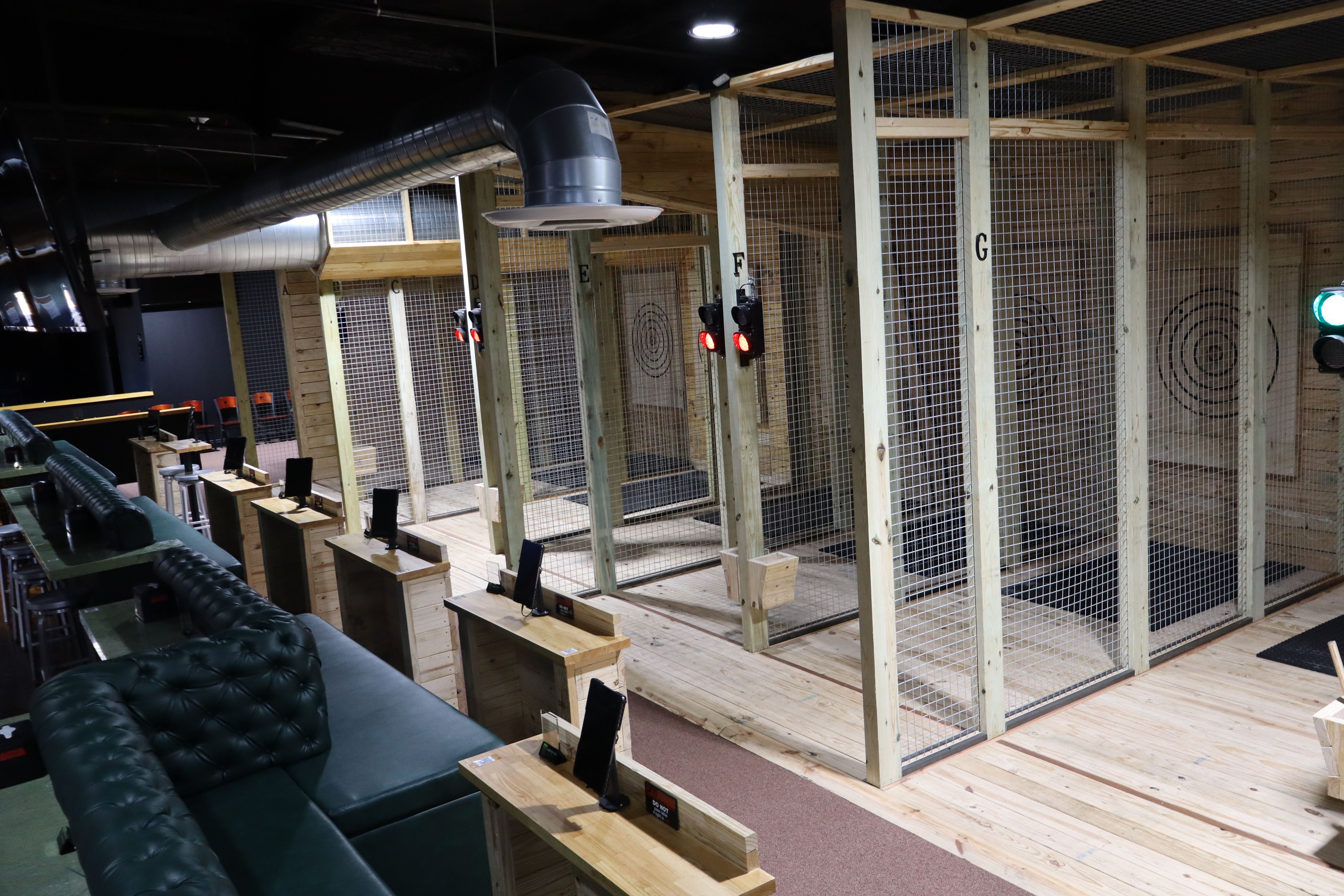Axe throwing lanes at PBR