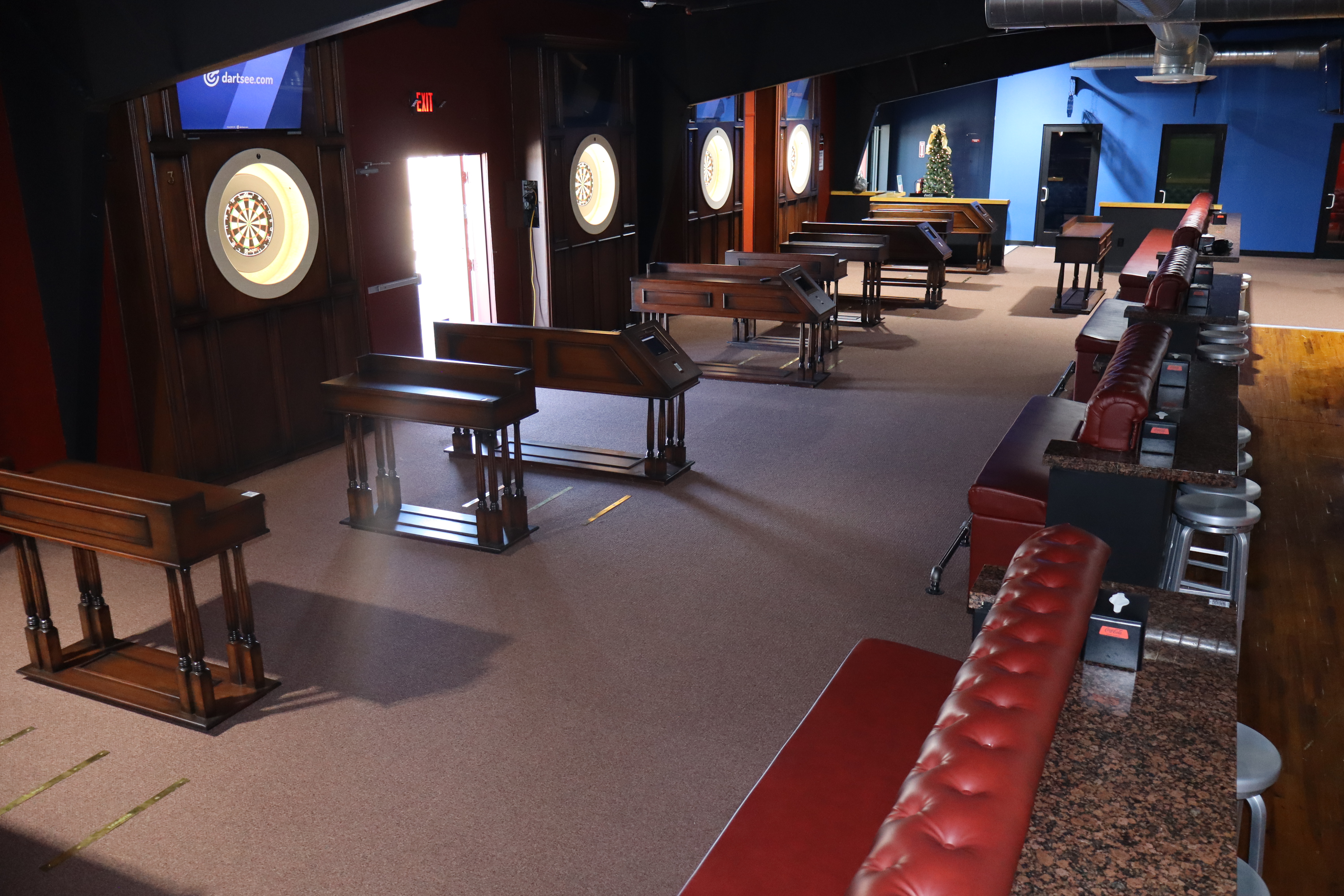 Darts room full view at PBR