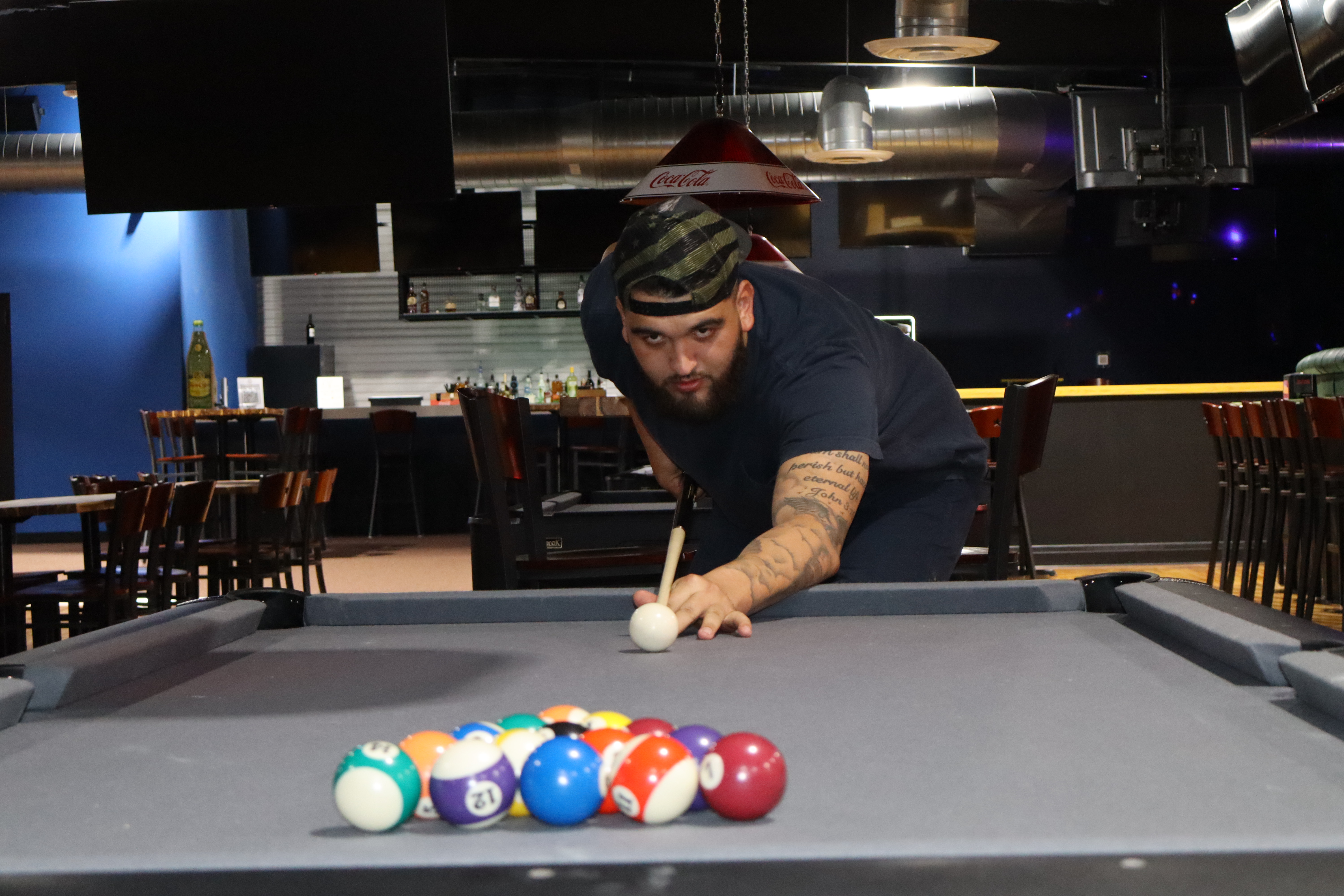Pool table at PBR Food Park