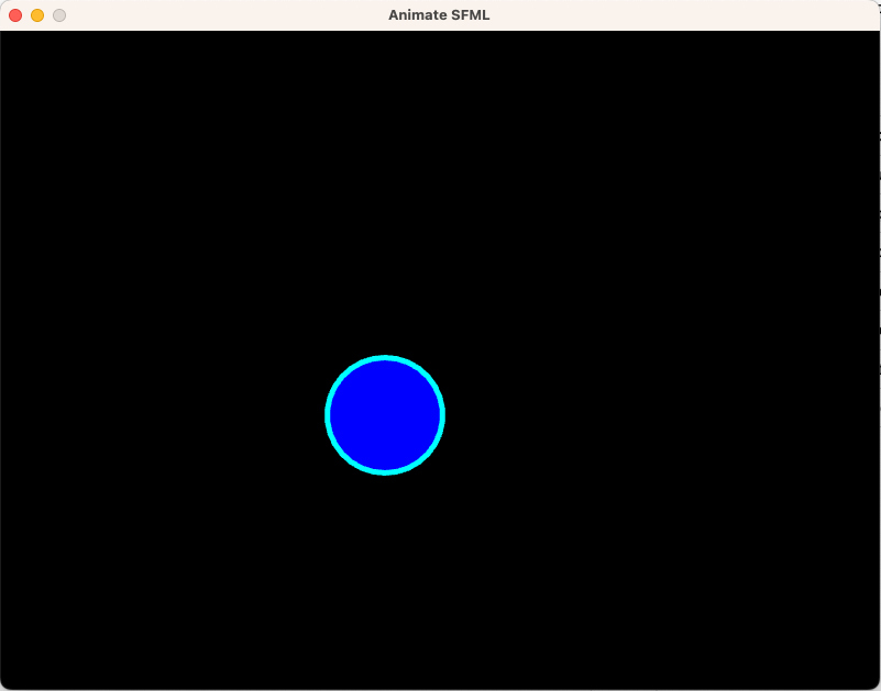 Screenshot of Animate SFML application running