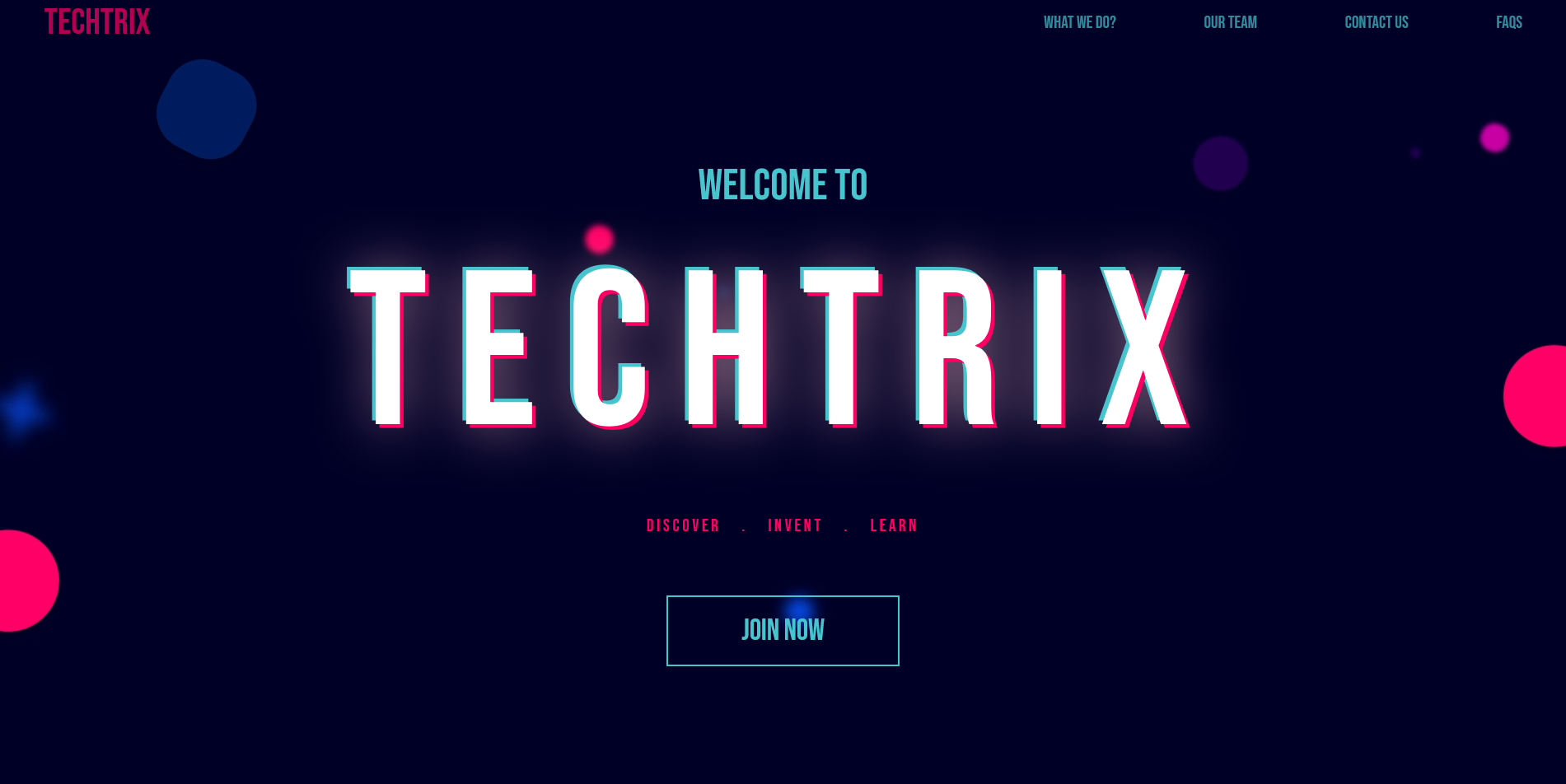 Techtrix Landing Page