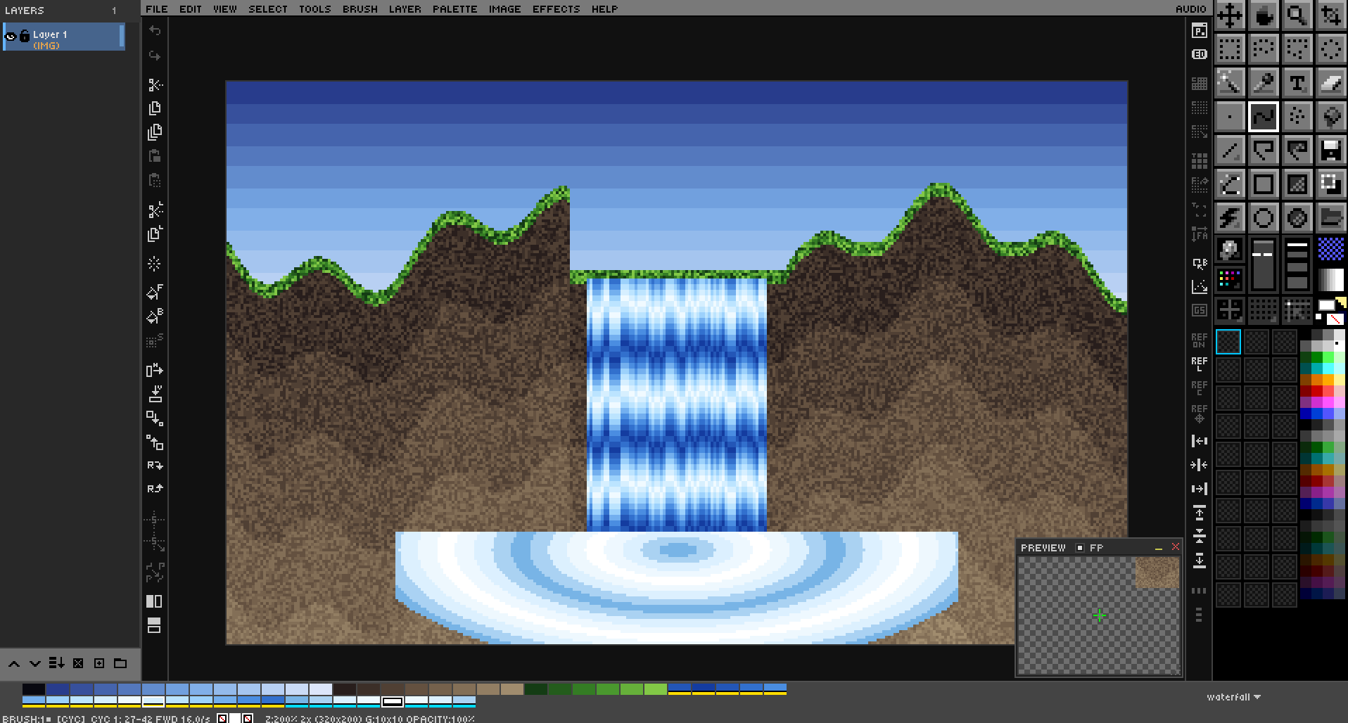 Chapter 3 - Color cycling: range bands on the palette strip and the CYC status readout