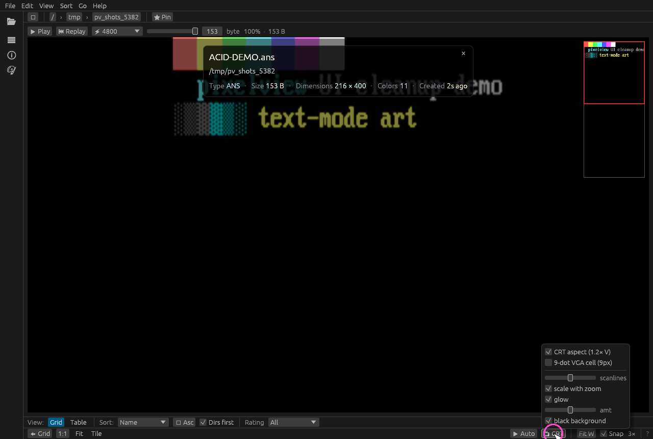 CRT popover