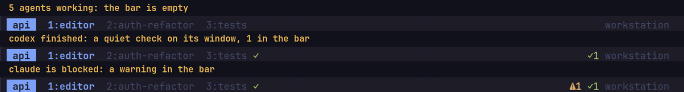 The three bar states