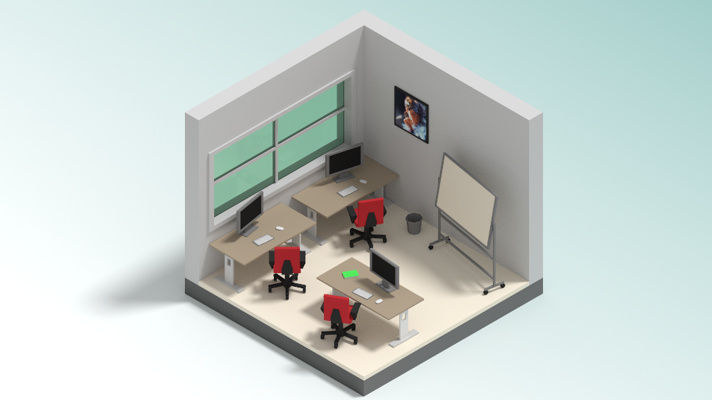 Isometric classroom