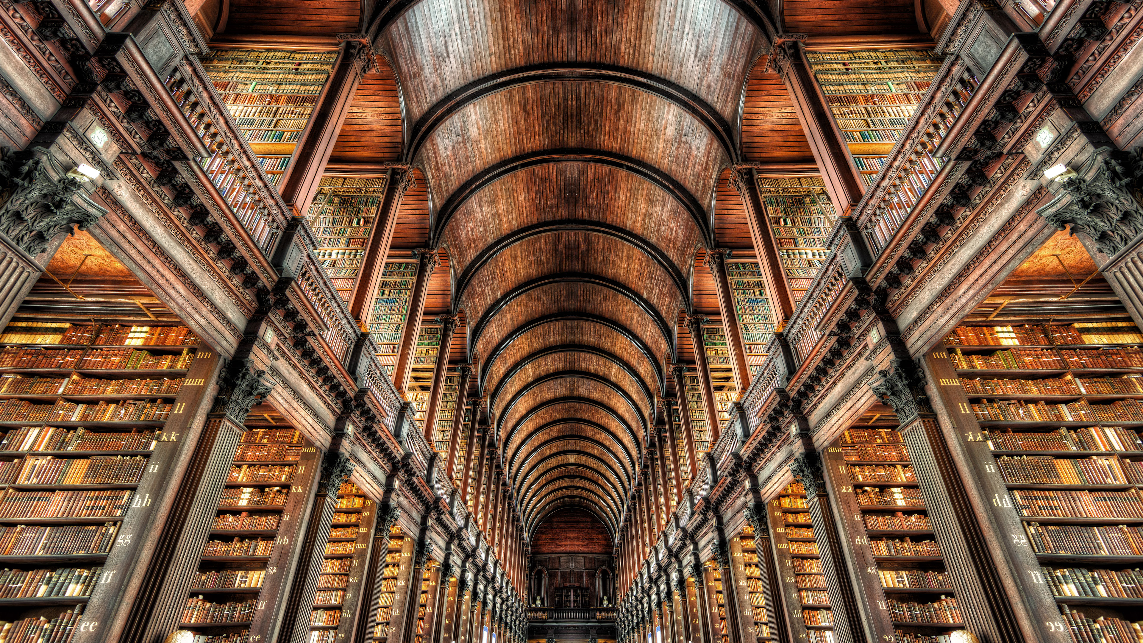 三一学院图书馆，都柏林，爱尔兰 (© Lukas Bischoff/Getty Images)
