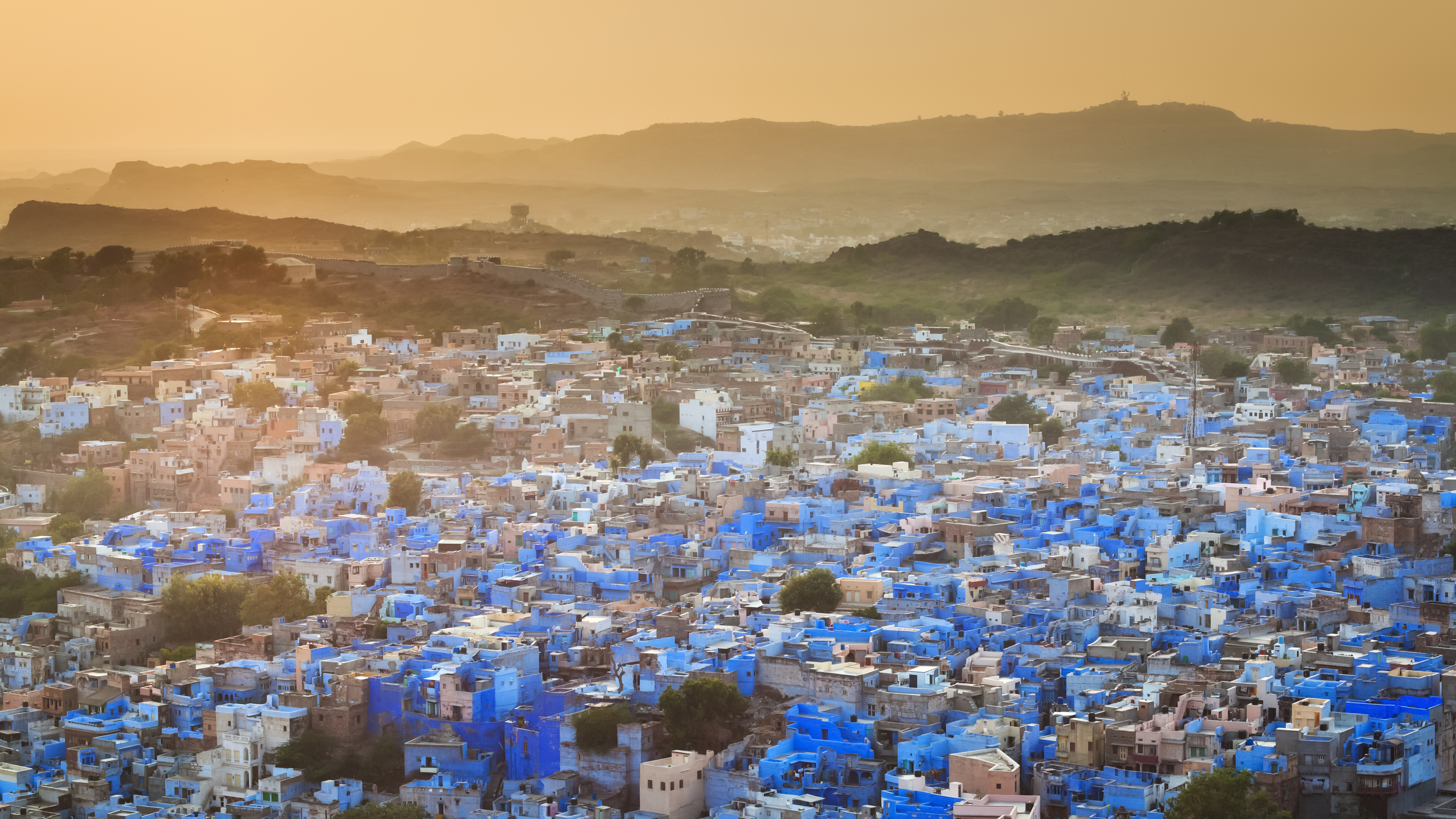焦特布尔蓝色之城，印度 (© cinoby/Getty Images)
