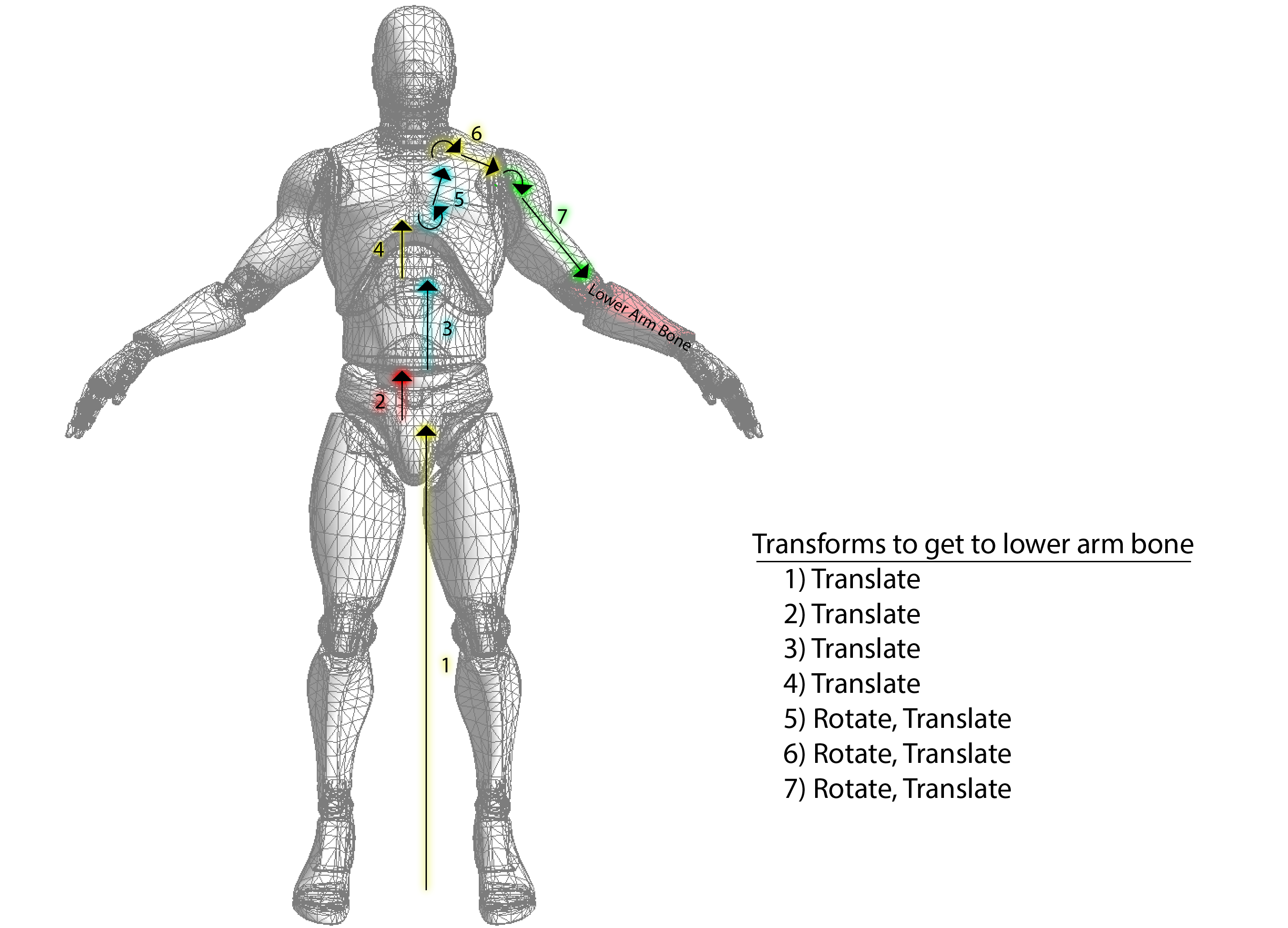 Steps to forearm