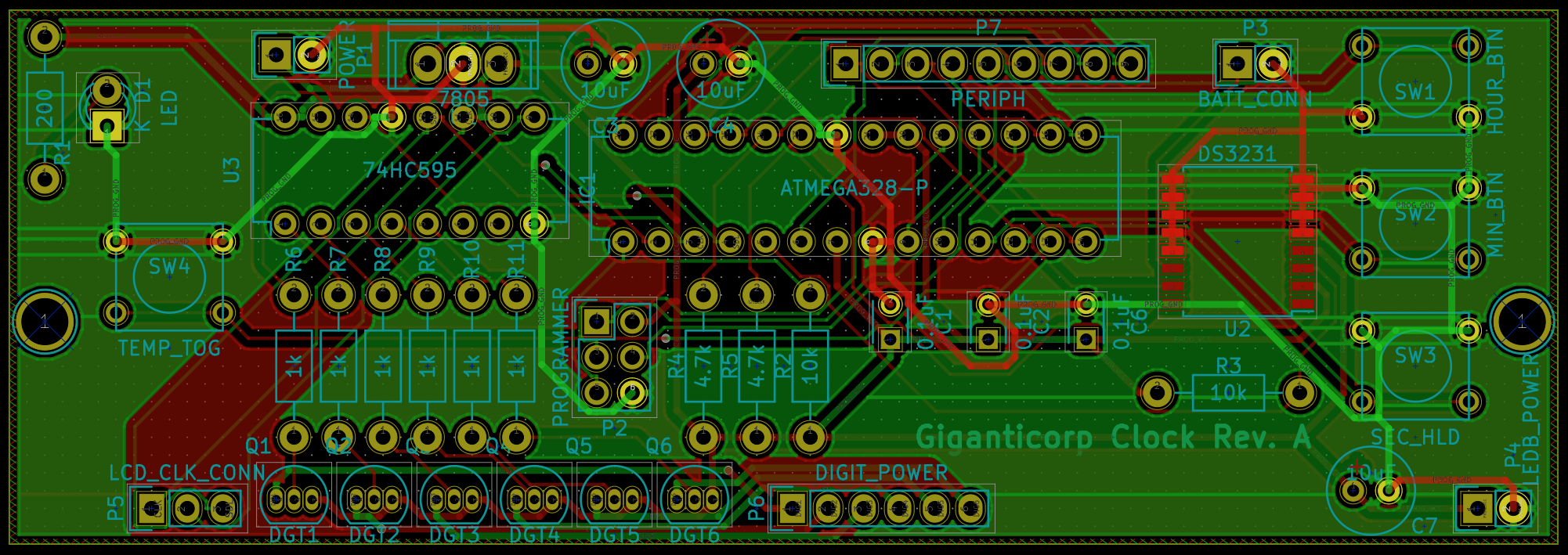 Clock Board PCB