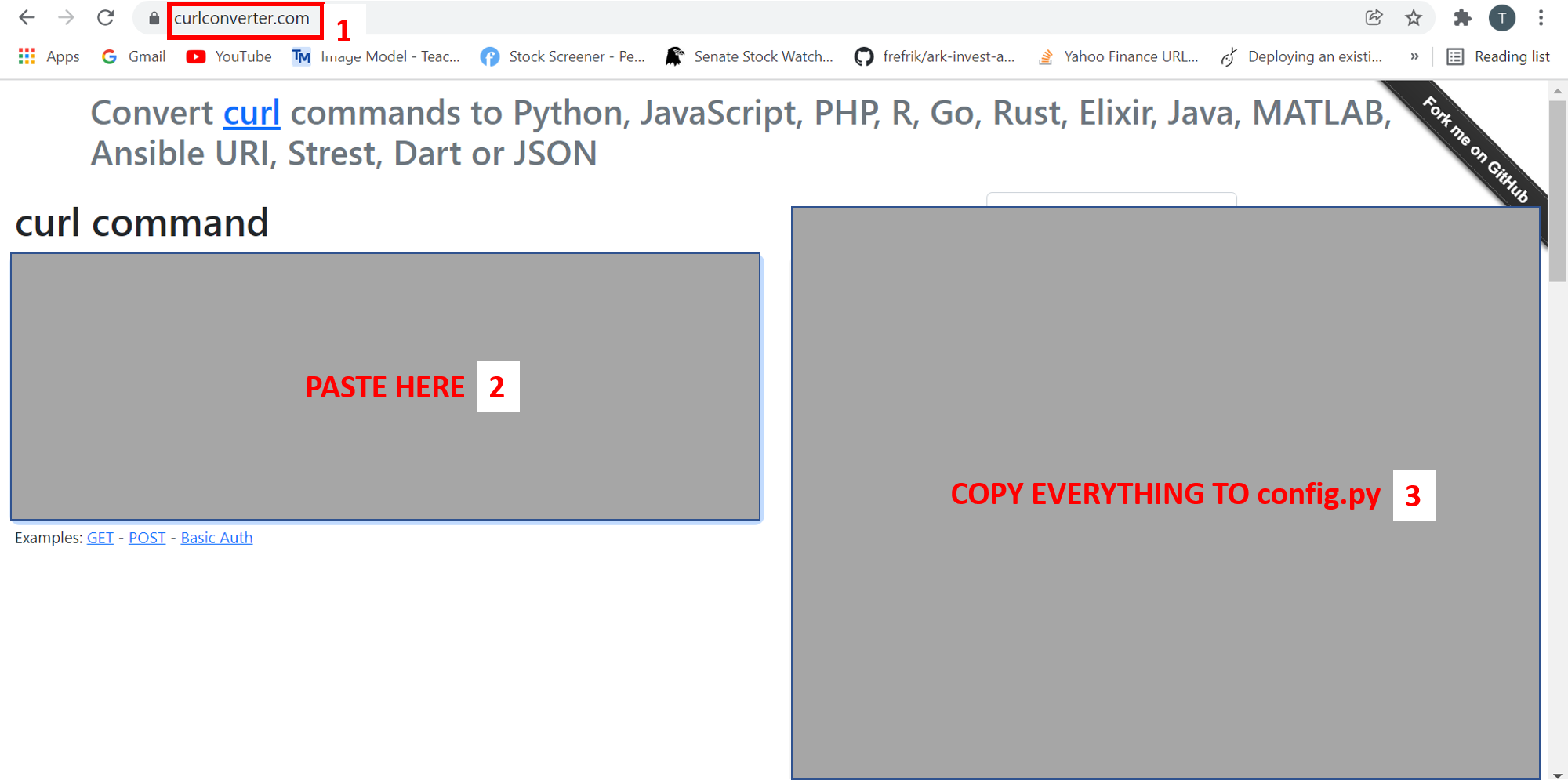 Convert to Python Format