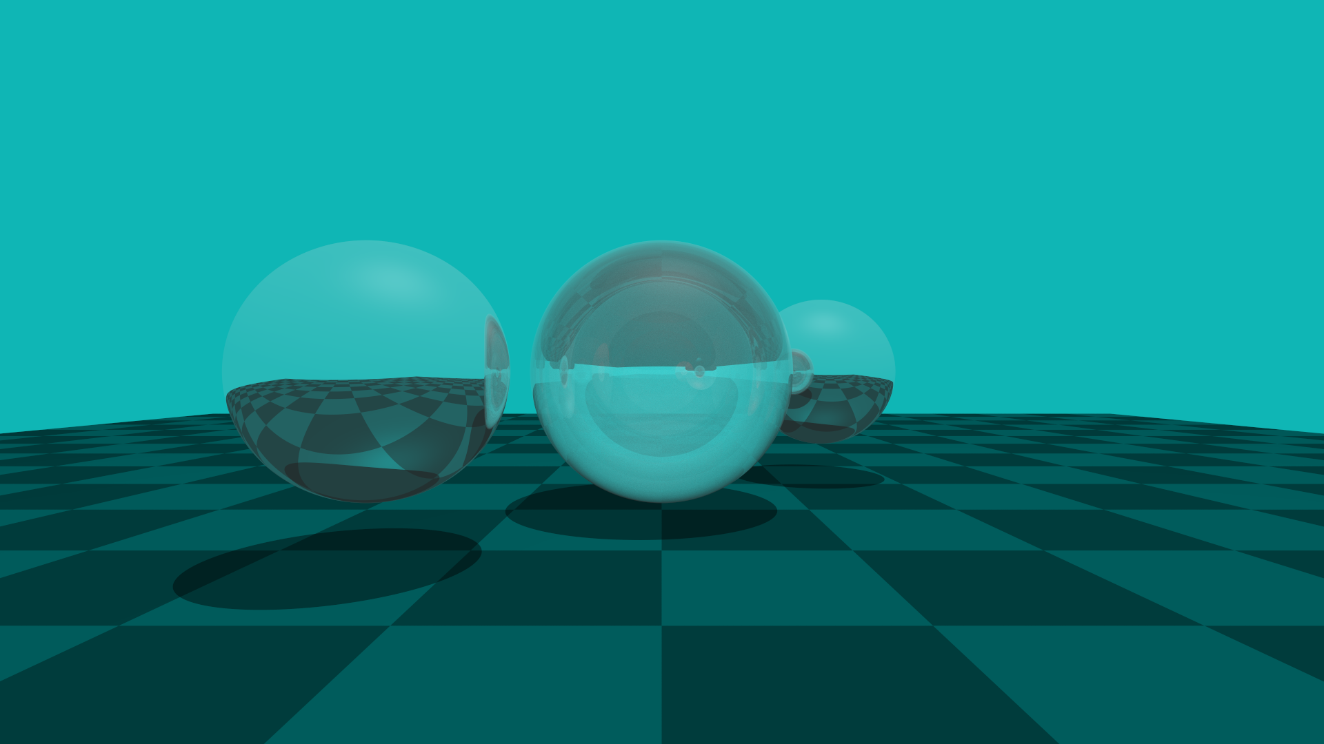 Illustration of basic ray tracing.