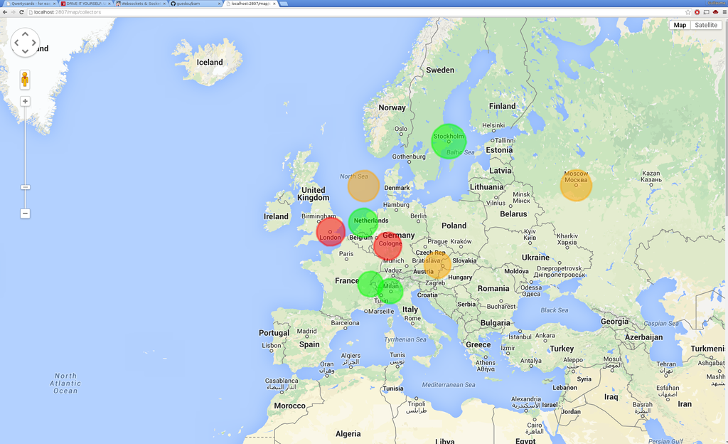 BAM collectors map