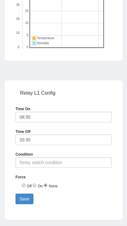 GoBOx screenshot relay settings