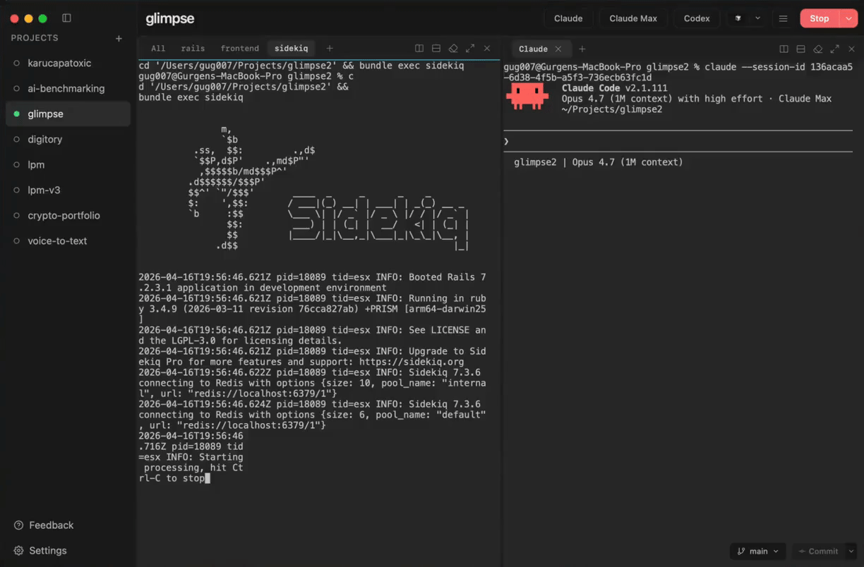 Switching between projects in lpm